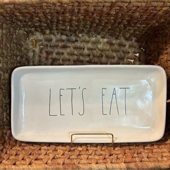 Rae Runn LL Let’s Eat Serving‎ Platter/Tray 2018 - Picture 2 of 8
